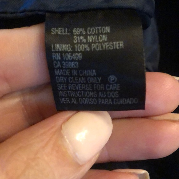 Tahari Blue & White Pinstriped Blazer/Jacket - Picture 7 of 8